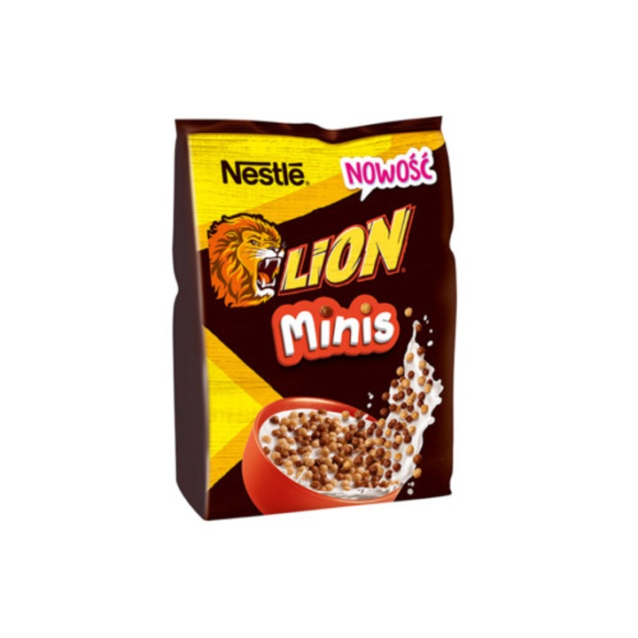 Cereale, NESTLE, Lion Minis, gust ciocolata si caramel, 210g
