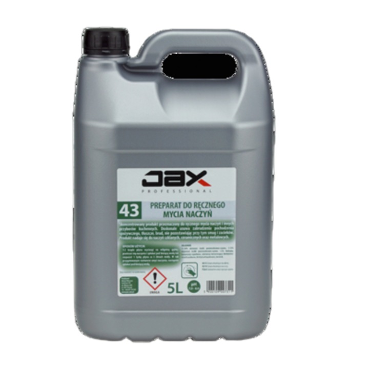 Detergent vase JAX PROFESSIONAL 5L, concentrat, biodegradabil, parfum citric