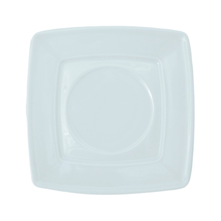 Csészealj 17cm, LUBIANA, alb, porcelán