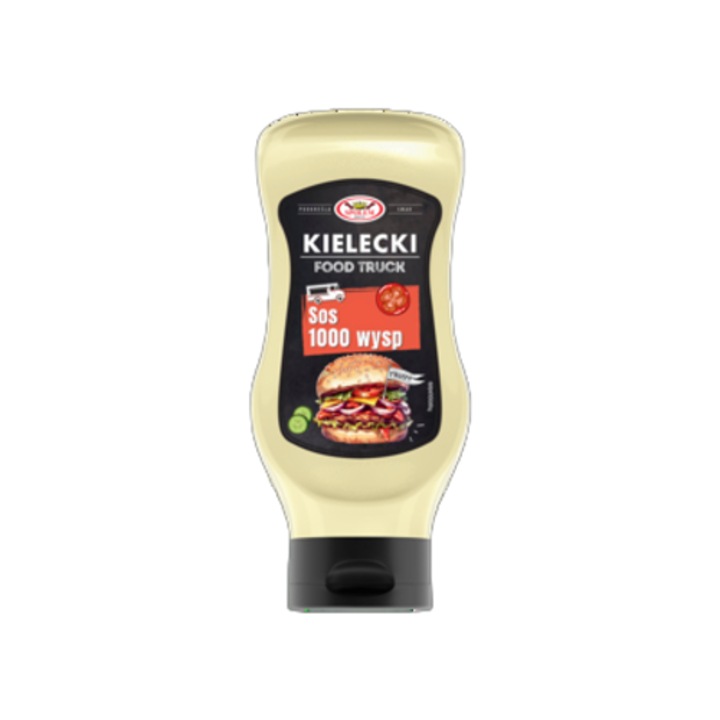 Sos Kielecki 1000 insule, 450 g, crem, cu gust de maioneza si rosii