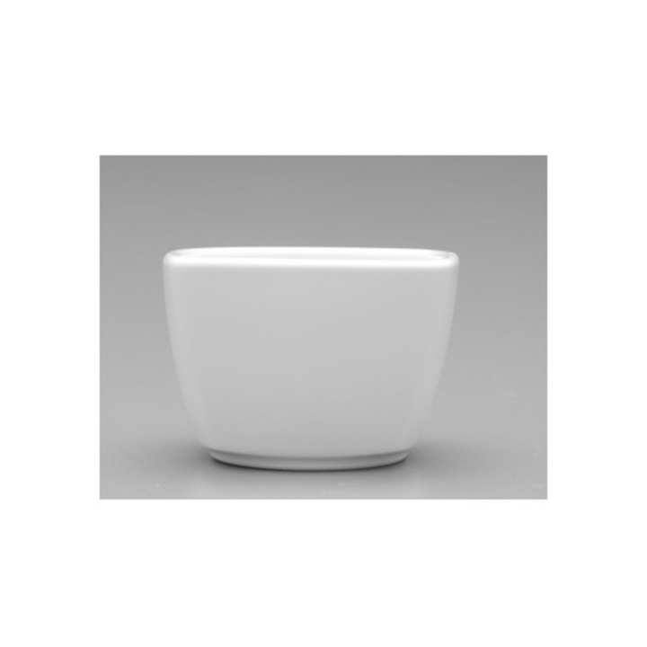 Boluri, LUBIANA, set 2 bucati, portelan, alb, 10x8x8cm