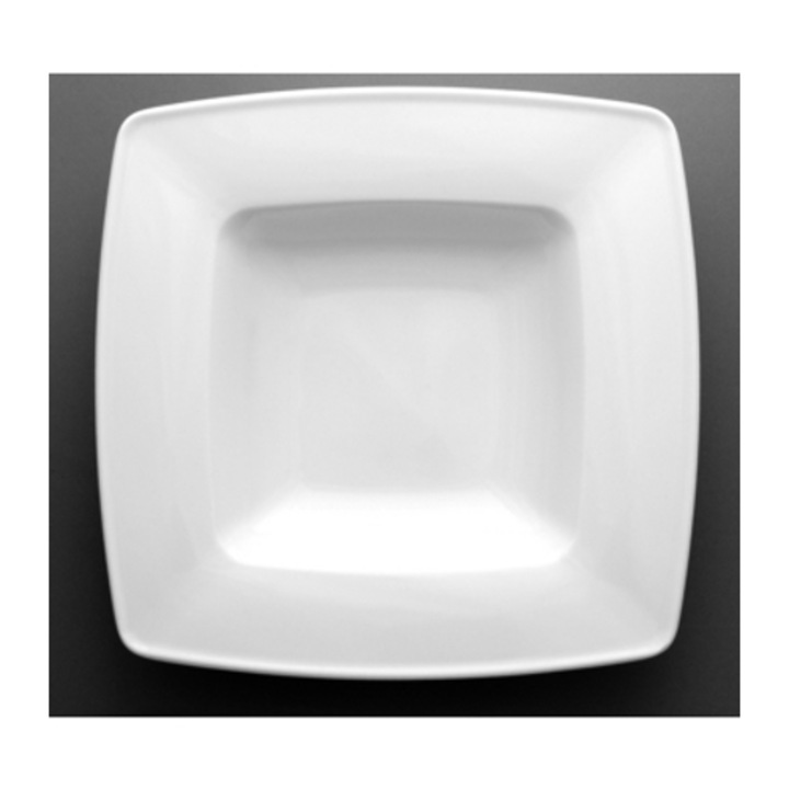 Mélytányér, Victoria, 21,5 cm, fehér, 1 darab