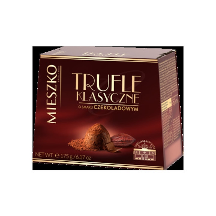 Trufe clasice cu gust de ciocolata, 175g, Mieszko