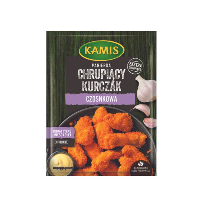 Mix pentru pui crocant, Kamis, Cu usturoi, 70g