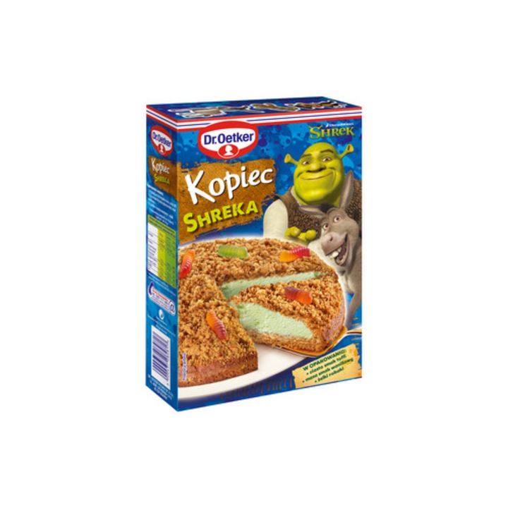 Amestec pentru prajituri Shreka Dr. Oetker , 301 g, cu jeleuri aromate