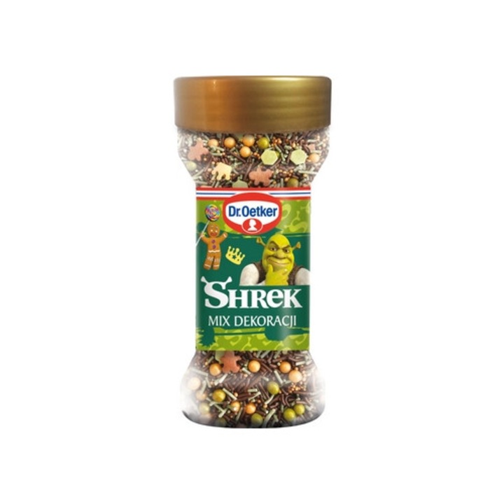 Mix decorativ pentru prajituri Shrek, 52 g, Dr. Oetker, multicolor