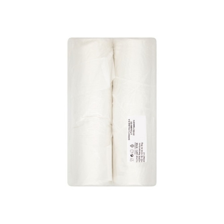 Pungi HDPE, 2 role, 200 bucati fiecare, 5 kg, Sarantis