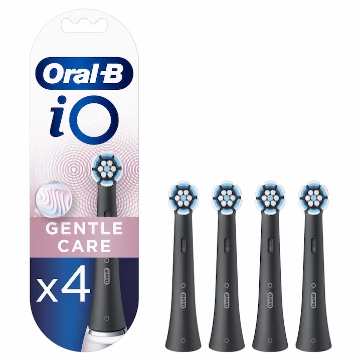 Capete de schimb curatatoare all-in-one pentru periuta de dinti electrice Oral-BK iO, set de 4 bucati