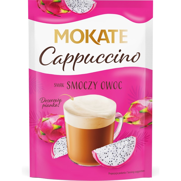 Cappuccino, Mokate, fructul dragonului, 40g, aroma exotica, cafea instant