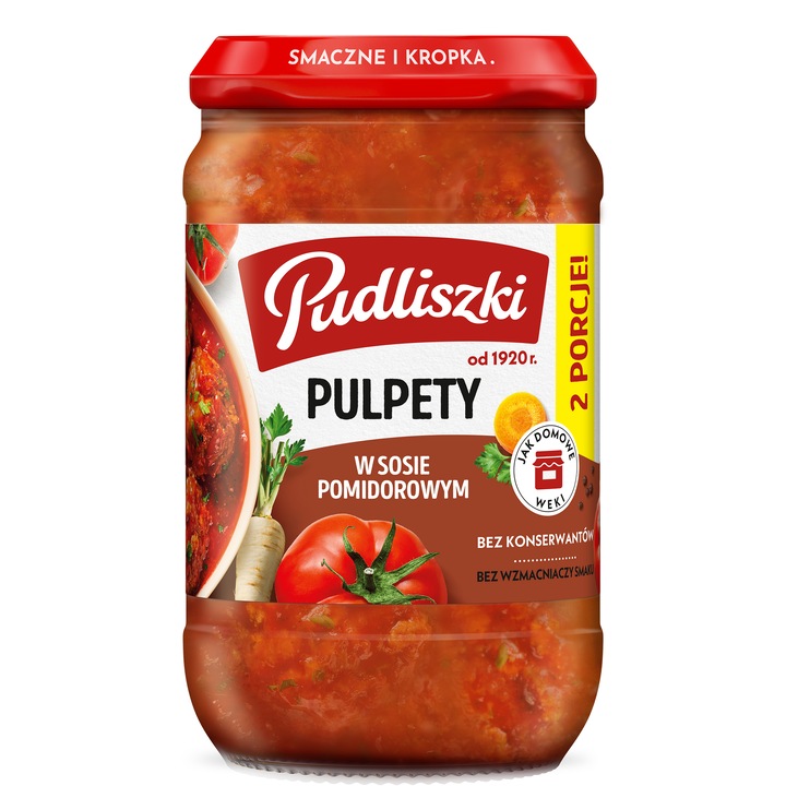 Chiftele in sos de rosii, Pudliszki, 590g