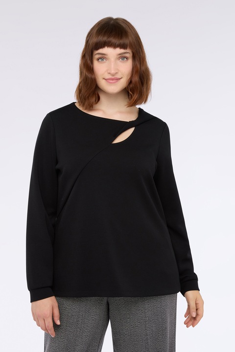 Fiorella Rubino, Bluza uni cu decupaj, Negru
