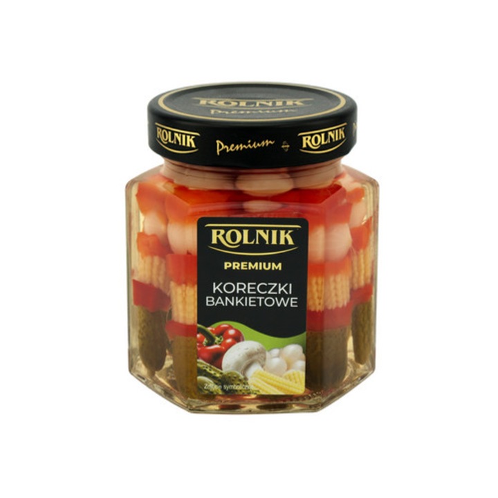 Koreczki bankietowe, Rolnik, 320 g, legume marinate, conservate