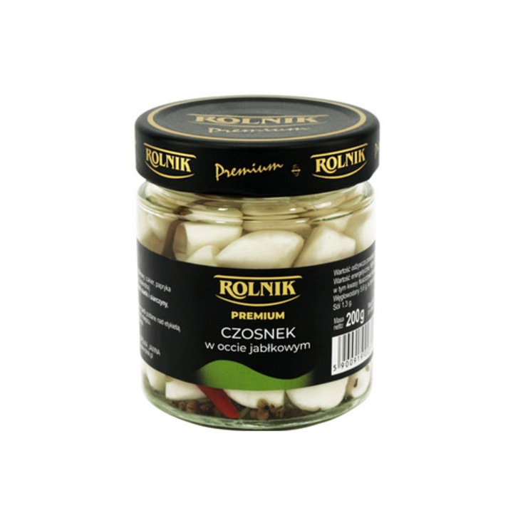 Usturoi marinat in otet de mere 200g, Rolnik