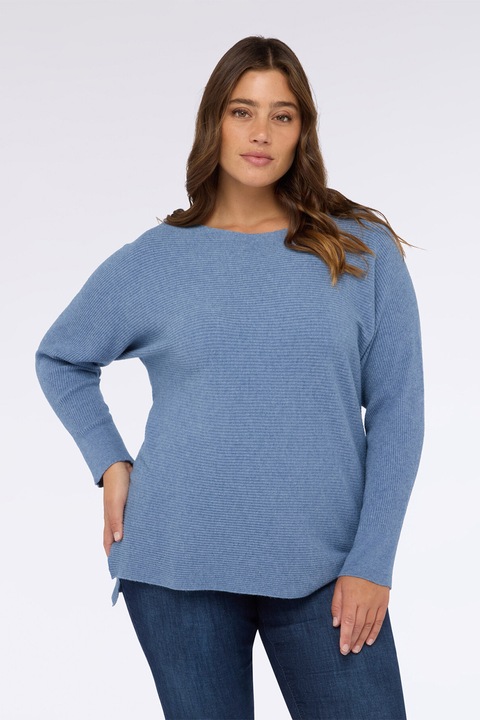 FIORELLA RUBINO, Pulover cu maneci cazute, Albastru deschis