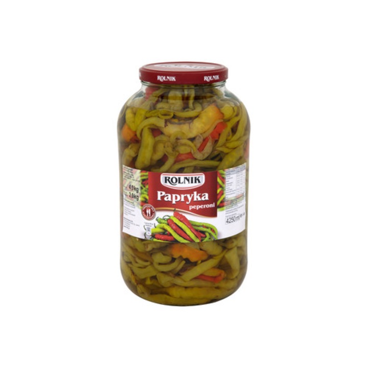 Ardei peperoni, Rolnik, 4250 ml, conservata