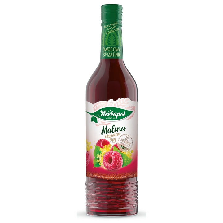 Sirop fructat, Herbapol, cu tei, 680 ml