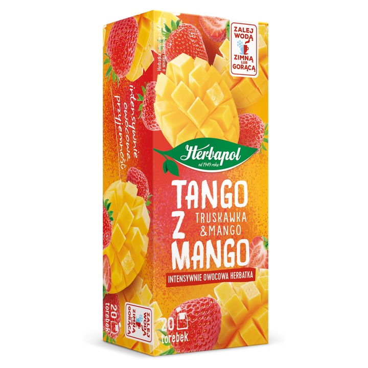 Ceai fructat, Herbapol, cu mango, 20 plicuri x 2g