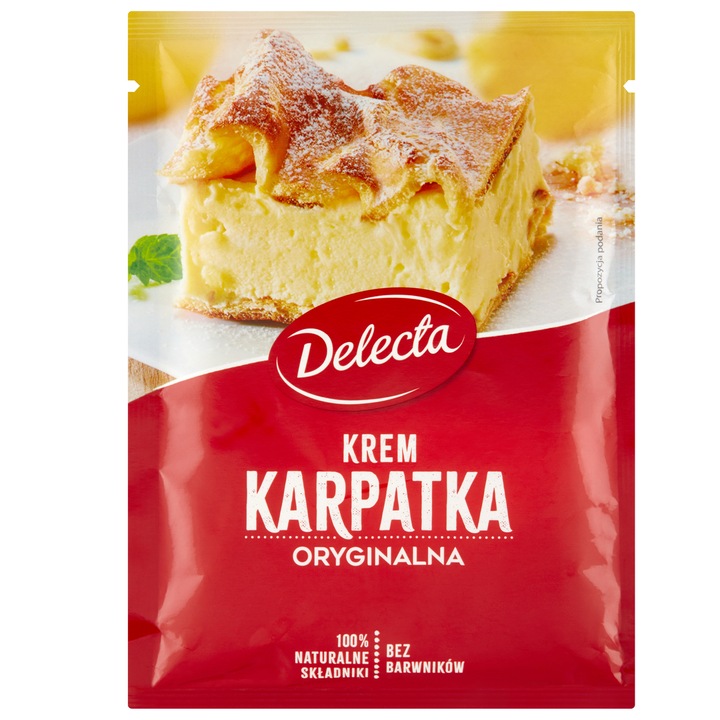 Praf crema de vanilie, Delecta 250g, pentru prajituri