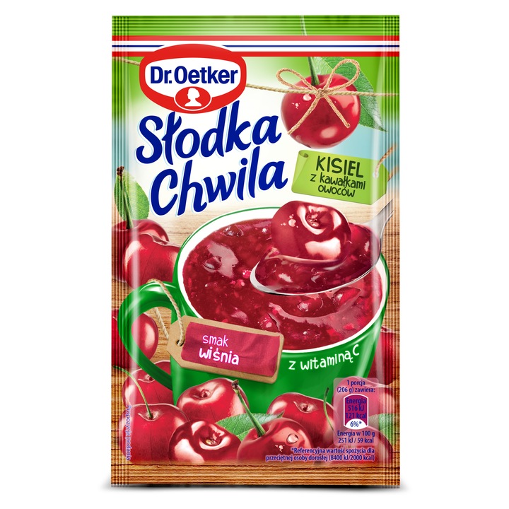Amestec cu cirese si fructe, Dr. Oetker, 31.5g