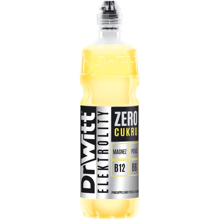 Bautura necarbogazoasa DrWitt, ananas, 750 ml, contine magneziu si potasiu