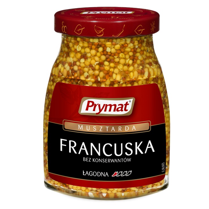 Mustar frantuzesc, Prymat, 180g, cu apa, otet vin, sare