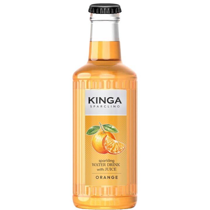 Bautura carbogazoasa Kinga Pieninska, aroma portocala, 250ml