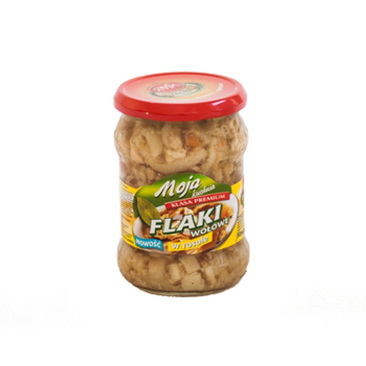 Fasii de vita in supa, Moja Kuchnia, 500g, contine legume, 30% flacari de vita, 7,6% legume, Polen