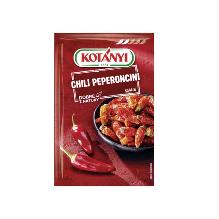 Condimente Chili intregi, 8g, KOTANYI, ideal pentru gulas, sosuri
