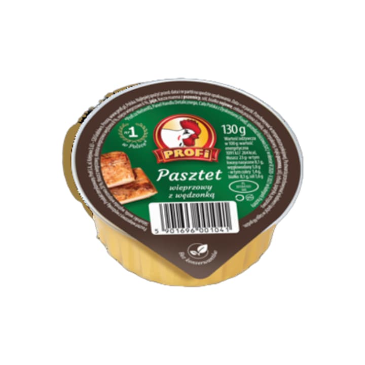 Pate de porc cu slanina, 130 g, PROFI
