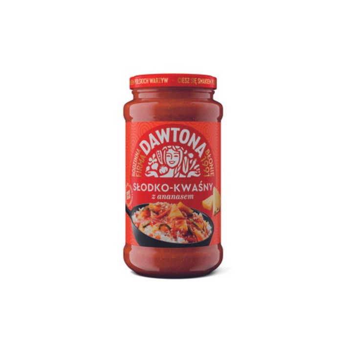 Sos dulce-acrisor cu ananas 520g Dawtona