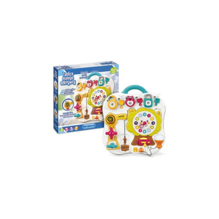 Tablica micilor descoperitori, 33x33x5cm, 3 tipuri de lacate, culori variate, set complet