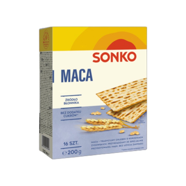 Maca 200g, fara sare, sursa de fibre, Sonko