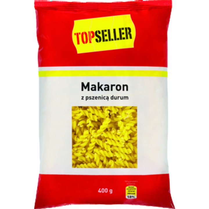 Macaroane Fusilli din Grau Durum Fara Oua - TOPSELLER, 400g