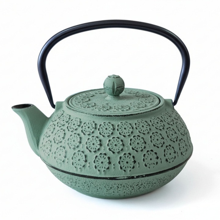 Ceainic din fonta cu infuzor KUMO, 1000 ml, Verde