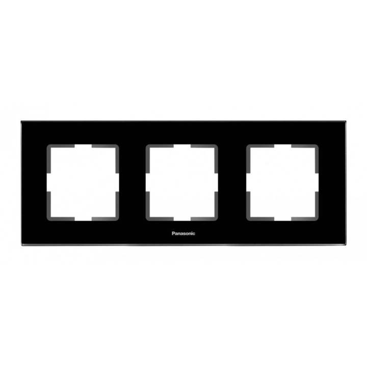 Rama 3 orizontala Panasonic, aluminiu, negru