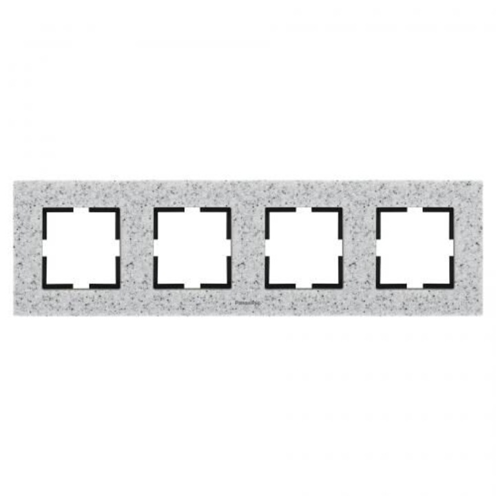 Rama orizontala Panasonic Karre Plus, marmura, 4 posturi