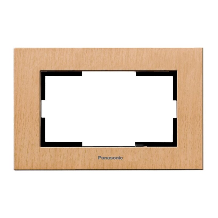 Rama pentru priză Schuko, Panasonic, stejar