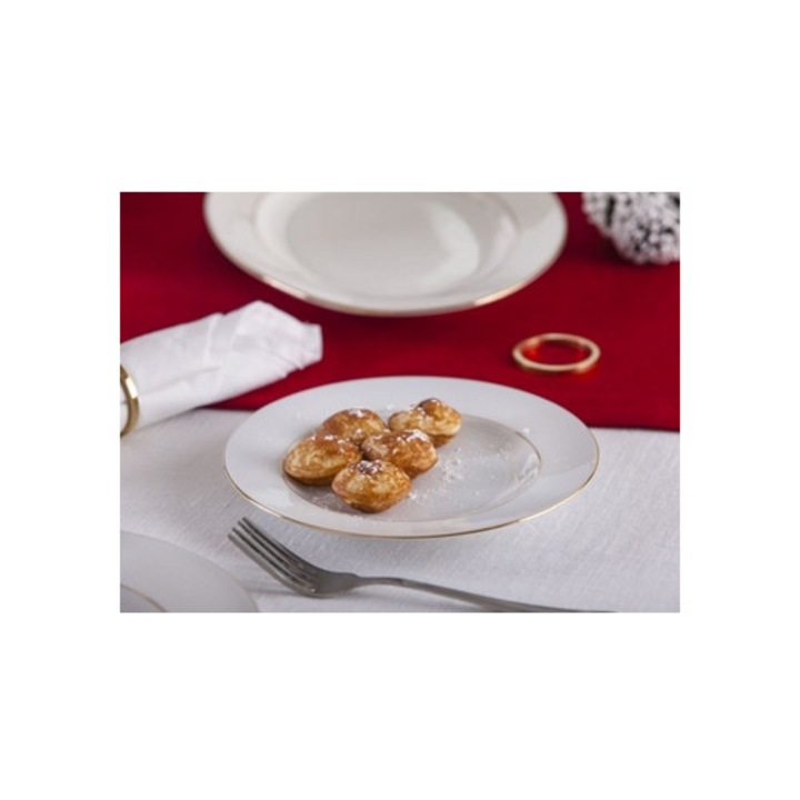 Farfurie MariaPaula, 20x2,1cm, alb, 1 bucata