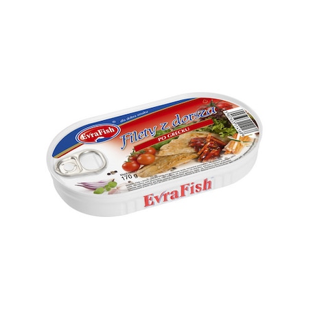 Peste Cod Conserva de peste EVRAFISH filete de cod 170 g, sos tomat, legume - eMAG.ro