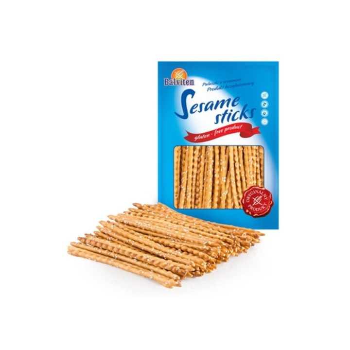 Sticksuri cu susan, Balviten, fara gluten, 70g