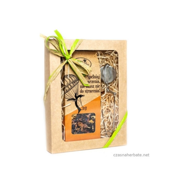 Earl Grey tea, Czas na Herbata, 70 g, with lemon and raspberry, set