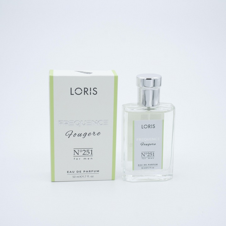 Parfum Loris E-251 Frequence EDP Férfi, fás jegyek és ámbra, 50 ML