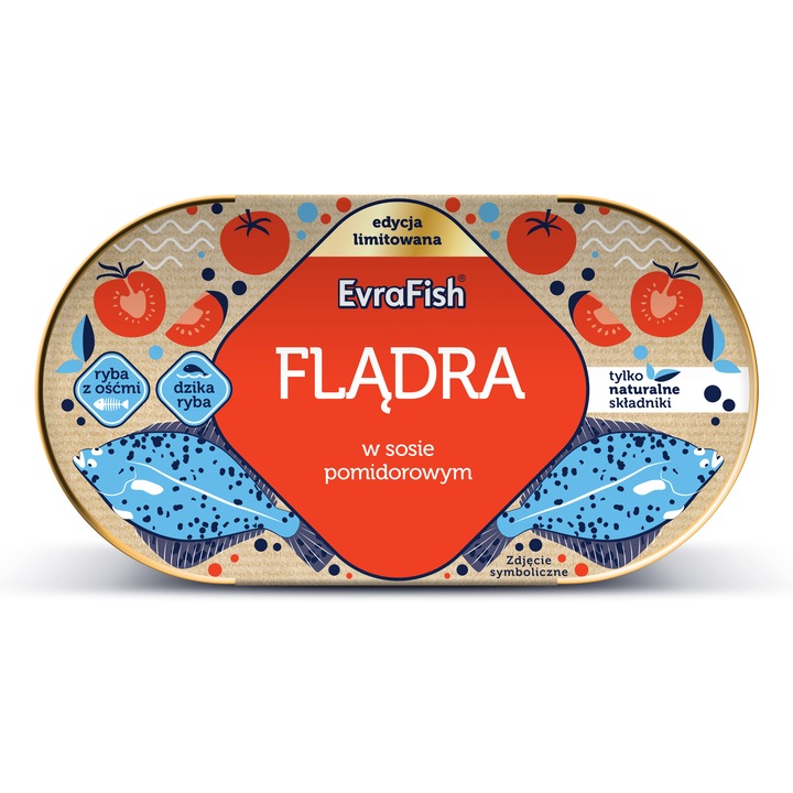 Conserva de peste EVRAFISH, in sos de rosii, 170 g