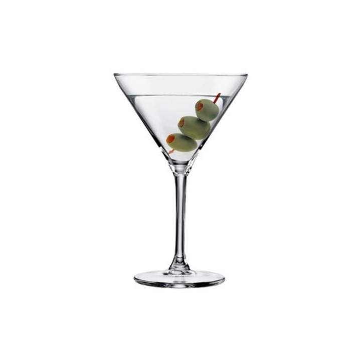 Pahar martini, ROYAL LEERDAM, Diamond, 260 ml, transparent, 10,7x16,8x10,7cm
