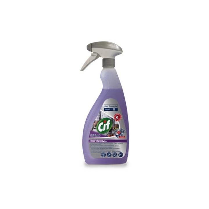 Cif Professional 2in1 Detergent Dezinfectant 750ml, antibacterian, anti-grasime, original
