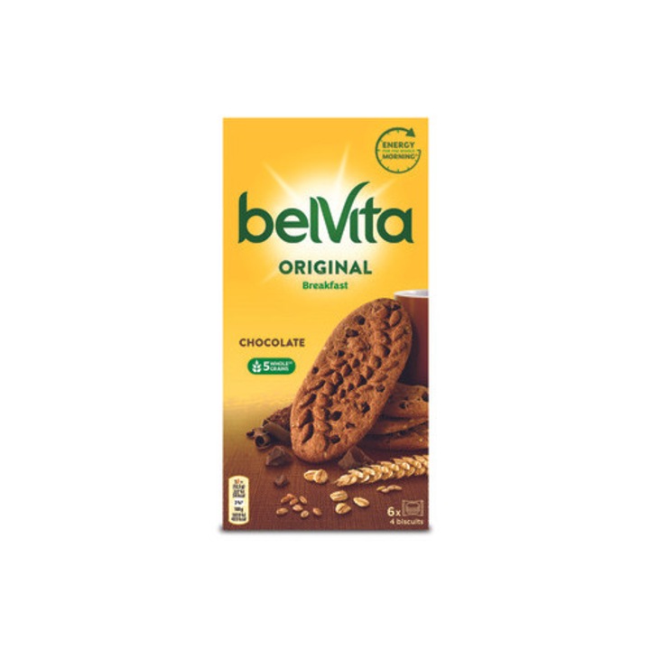Biscuiti din cereale Belvita cu cacao si bucati de ciocolata, 300g