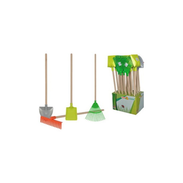 Kerti szerszámkészlet gyerekeknek, 4 típus, fa, 3 év+