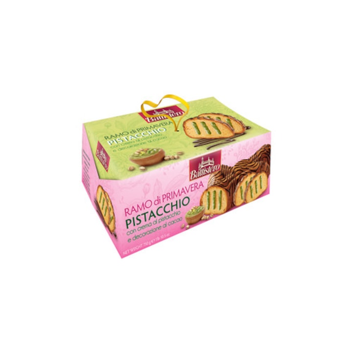 Prajitura Ramo di Primavera BATTISTERO cu crema de fistic, 750 g
