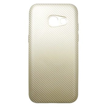 Husa silicon i-Zore aspect carbon aurie pentru Samsung Galaxy A3 (SM-A320F) 2017 Husa silicon i-Zore aspect carbon aurie pentru Samsung Galaxy A3 (SM-A320F) 2017