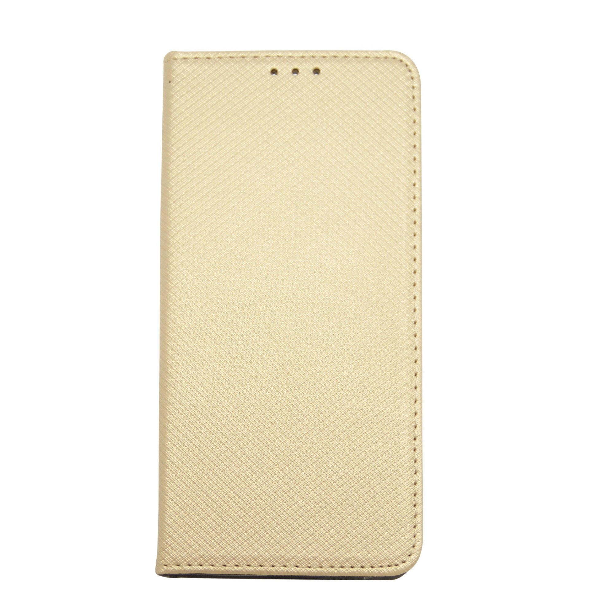 Husa tip carte cu stand GreenGo Smart Magnet aurie pentru Samsung Galaxy A3 (SM-A320F) 2017